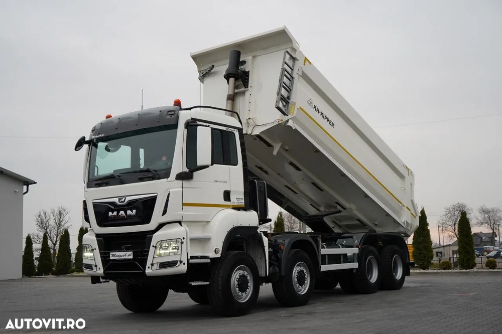 MAN TGS 41.460 / 8X8 / ​​​​BASCULĂ SPATE / KH KIPPER / MANUALĂ / NAVI / EURO 6 - 1