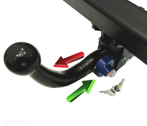 Hak Holowniczy Witter Automatycznie Wypinany Moduł 13 pin + Wiązka do Hyundai IX35 od 2010 do 2015 - 2
