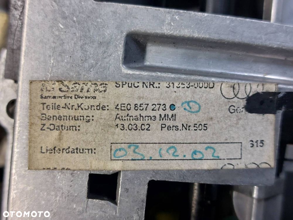 WYŚWIETLACZ WINDA AUDI A8 D3 4E0857273C - 5