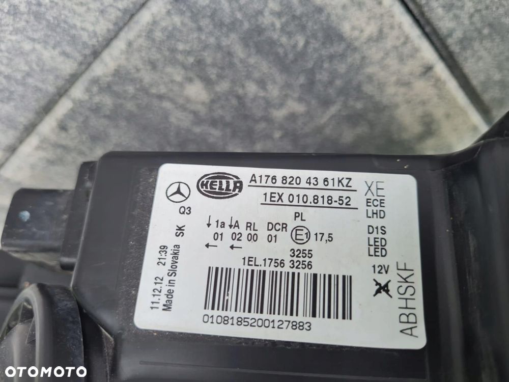 MERCEDES A KLASA AMG 176 W176 Lampa prawa przód Bi Xenon Led A1768204361KZ - 10