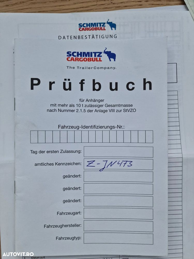 Schmitz Cargobull SCB S3T+STIVUITOR detasabil HIAB 2,5tone, 2018, AXA VIRATOARE, 13,6m lungime, usi spate, deschideri laterale, Anv 80% bune, rulata doar in Germania, posibilitate leasing 4 ani, SUPER PRET semiremorca+stivuitor-20.900 EUR+Tva - 30