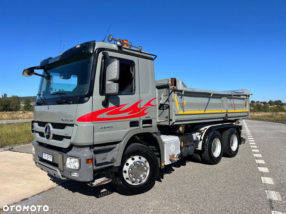 Mercedes-Benz ACTROS 2646  6X4* MILEER KIPER 3 strony*BORDMATIC* 460 koni Automat*Nowe wszystkie opony! - 1