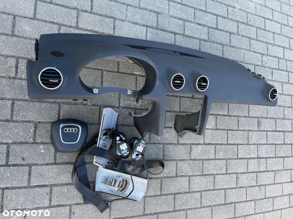 AUDI A3 8P LIFT 09-12 SOUL konsola DESKA ROZDZIELCZA airbag KOMPLET LIFT - 1