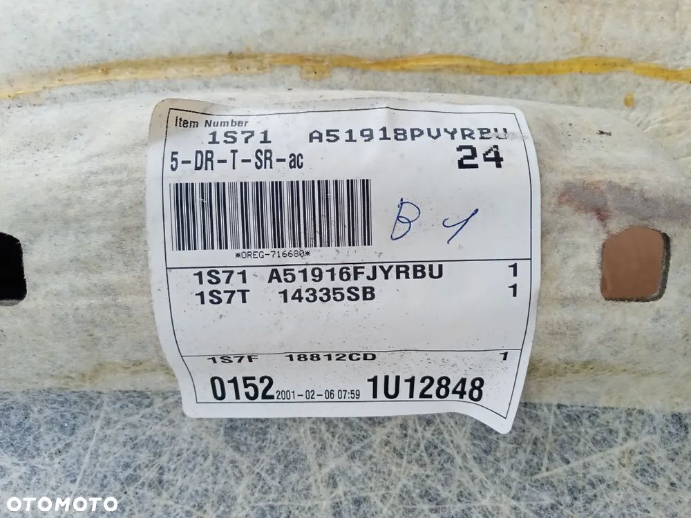 Tapicerka podsufitka szyberdach Ford Mondeo MK3 HB - 6