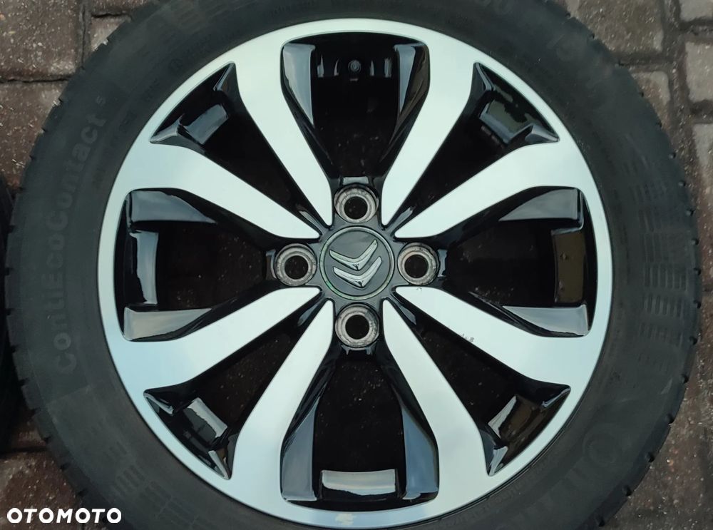Koła Felgi Aluminiowe Oryg. Citroen C1 Peugeot 108 Toyota Aygo 15 Cali 4x100 4,5Jx15 Et35 Ø54,1mm Continental 165/60/15 2015r 5,8-6,5mm Starogard Gdański - 4