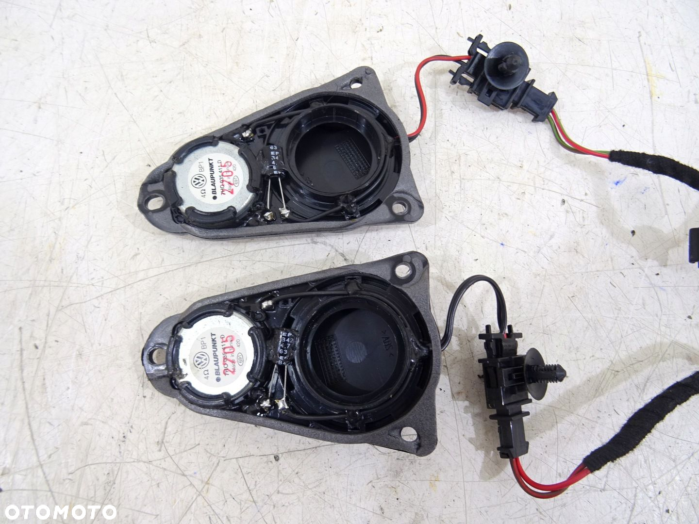 GŁOŚNIK KONSOLI DESKI KOMPLET VW T5 07R 7H0035411A - 3