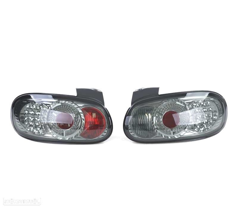 FAROLINS TRASEIROS LED MAZDA MX 5 98-05 FUNDO PRETO - 1