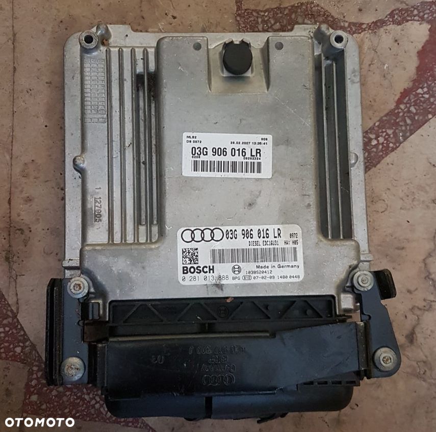 KOMPUTER STEROWNIK SILNIKA 03G906016LR  0281013888 AUDI A4 B7 2.0 TDI - 1