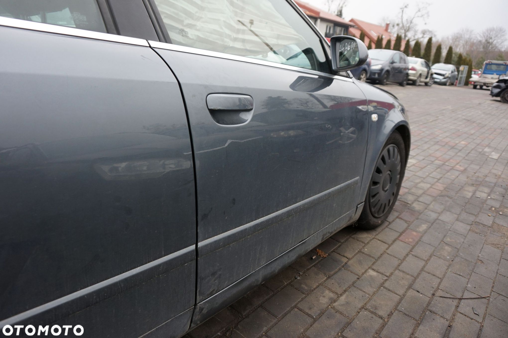 DRZWI PRZEDNIE PRAWE A4 B6 SEDAN LX7Z  SZARY AUDI 2000-2006 - 2