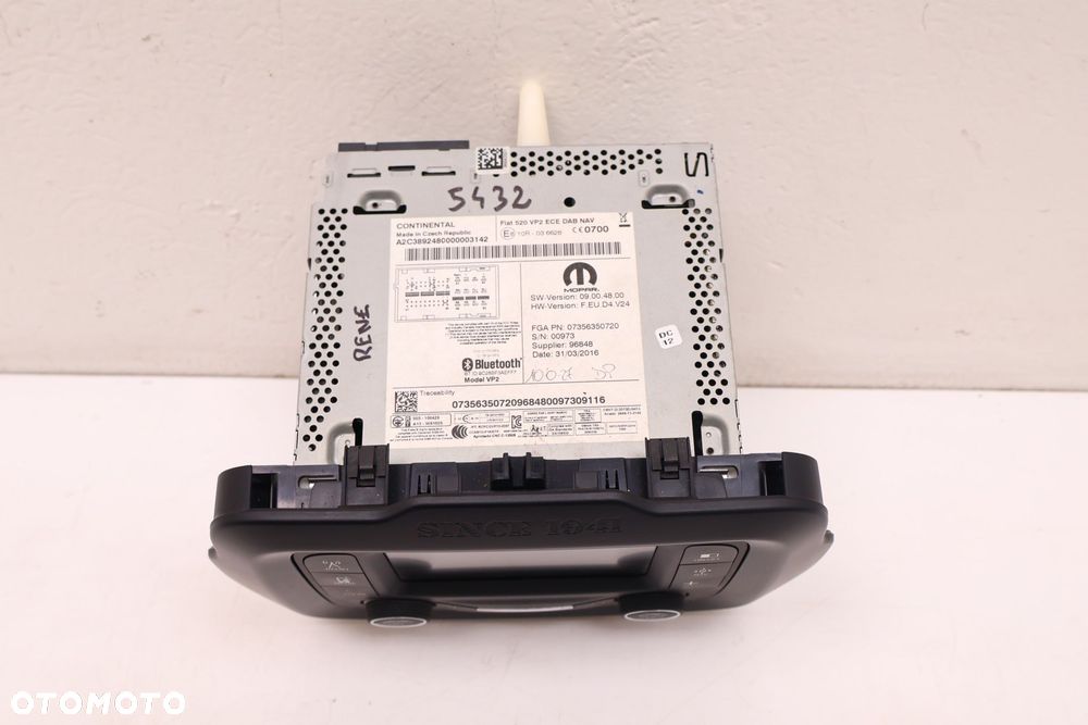 JEEP RENEGADE RADIO EKRAN NAWIGACJA '07356350720 - 5