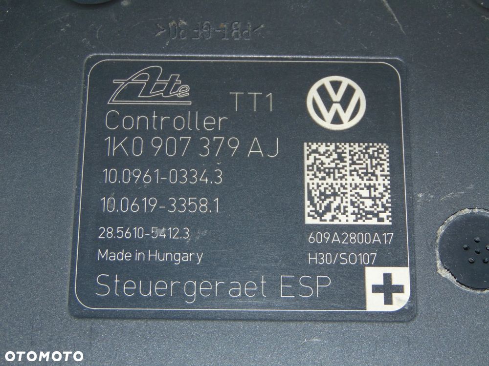 Pompa hamulcowa sterownik ABS 1K0614517AT 1K0907379AJ VW Volkswagen Golf 6 VI Skoda Octavia 2 II Audi A3 8P FL lift 09-13r - 11