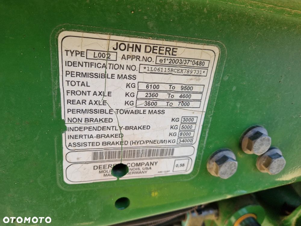 John Deere 6115 R P299 - 10