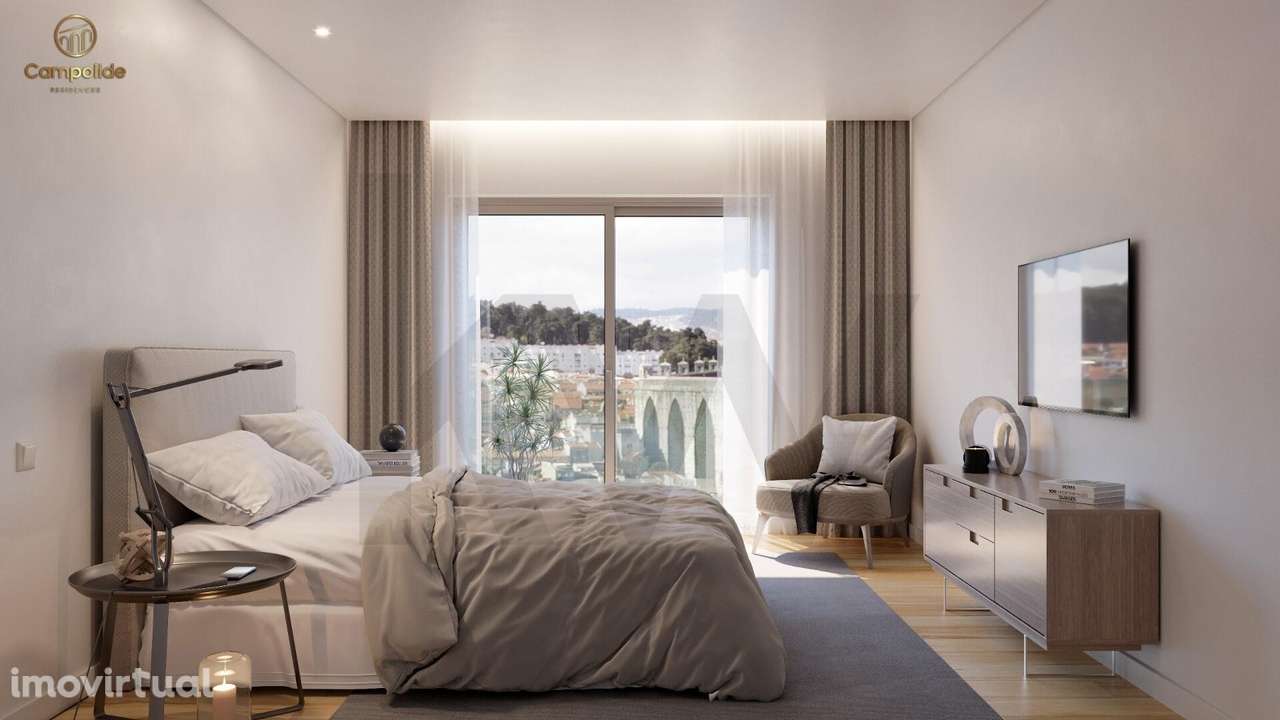 Lisboa Campolide T2 com excelentes acabamentos- 2 lugares de garagem - Grande imagem: 4/38