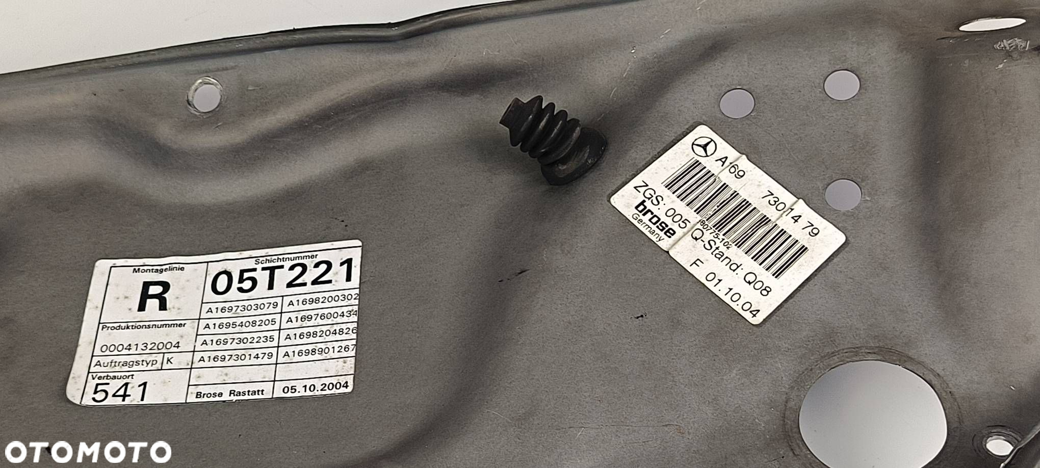 PODNOŚNIK SZYBY PT MERCEDES-BENZ A-KLASA W169 A1697301479 - 2