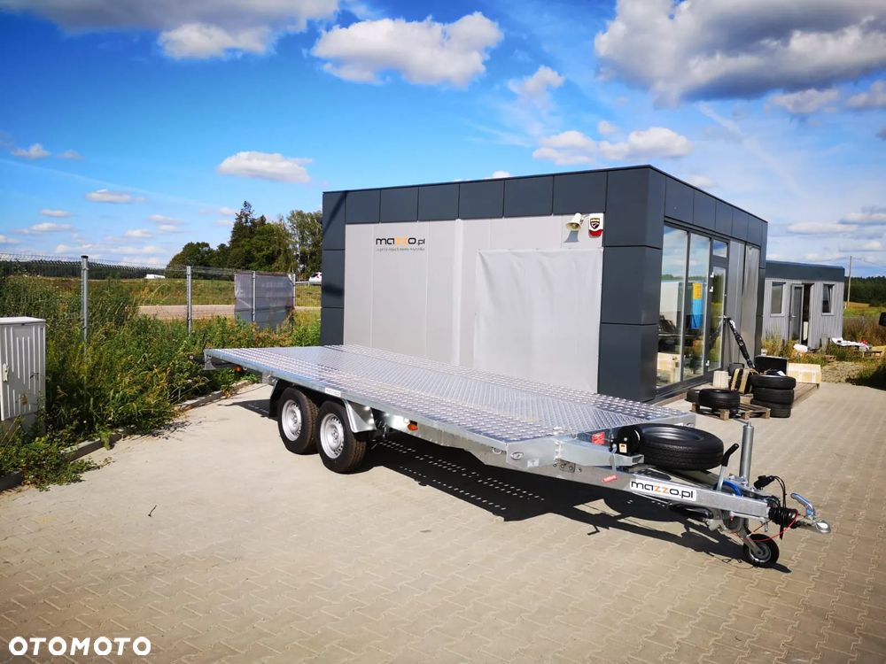 Niewiadów Dostawa laweta 500x210cm DMC3000kg wypełnienie blacha alu, prosta platforma AMORTYZATORY Koło zapasowe - 3
