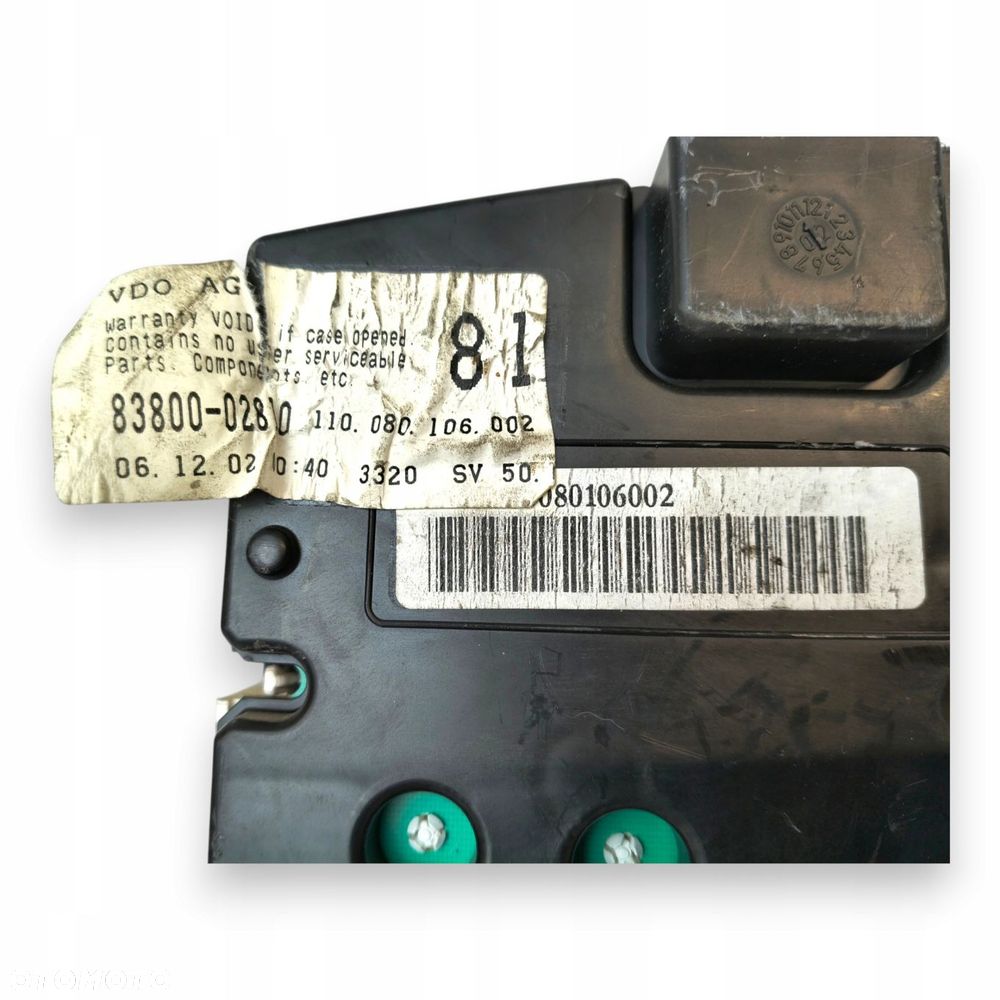 LICZNIK ZEGARY 83800-02810 Toyota Corolla E12 2.0 D4D 270 216km europa - 2