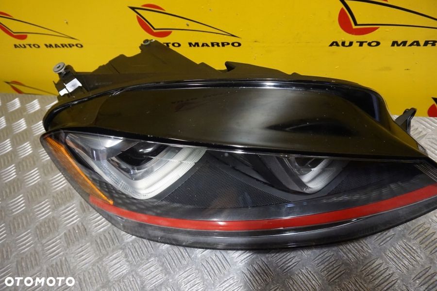 VW GOLF VII HELLA GTI 2015- REFLEKTOR LAMPA XENON Z LED PRAWA USA - 7