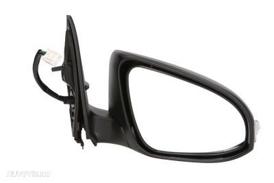 Oglinda exterioara Toyota Auris (E18) 01.2013-2019; Partea Stanga Crom Convex Electrica Cu Incalzire 87940-02620, cu semnalizare, carcasa grunduita, 7 pini - 1