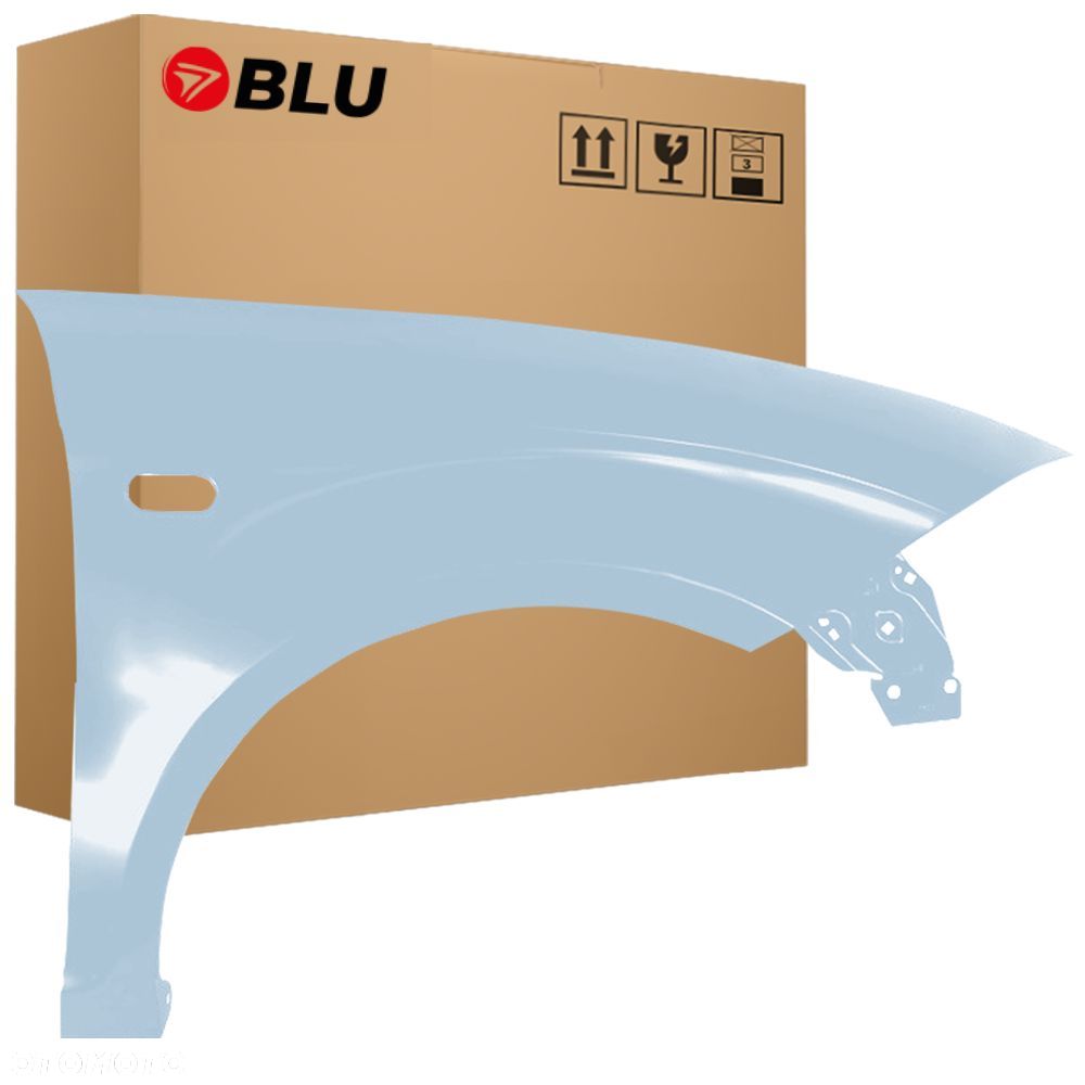 BLU Błotnik SEAT ALTEA 5P1 LS5V prawy niebieski 04-15 przód ocynk BlauLluvia - 1