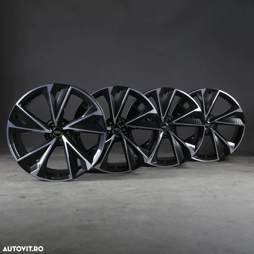 Jante AUDI A6 A7 A8 Q3 Q5 Q7 Q8 22 R22 Black Machined Face Roti AUDI R22 RS - 5