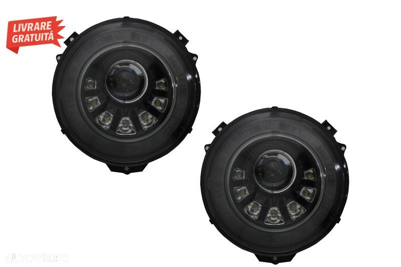 Faruri Bi-Xenon LED Mercedes G-Class W463 (2005-2017) M Square Look- livrare gratuita - 1