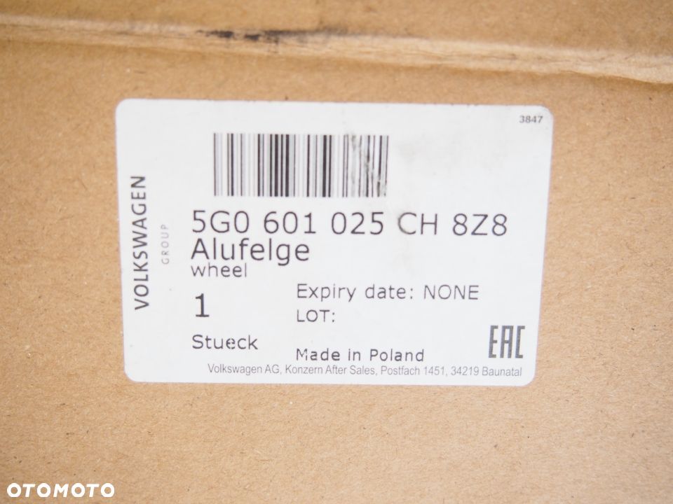 Volkswagen Golf 7 Felga 7Jx17H2 5x112 5x112et.49 - 7