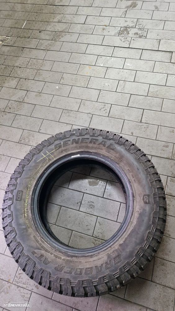 4 PNEUS 205R16C GENERAL GRABBER AT3 110/108S COM MAIS DE 90% PISO - 1