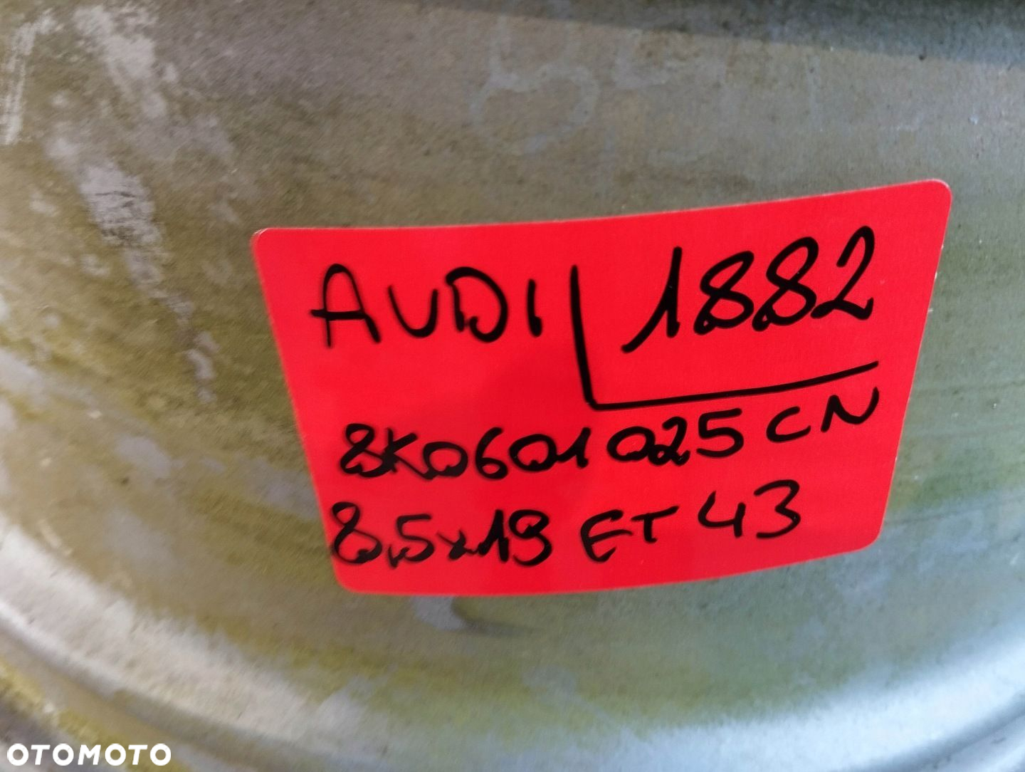 FELGA AUDI A4 ROTOR 8,5 X 19 ET 43 8K0601025 CM - 3