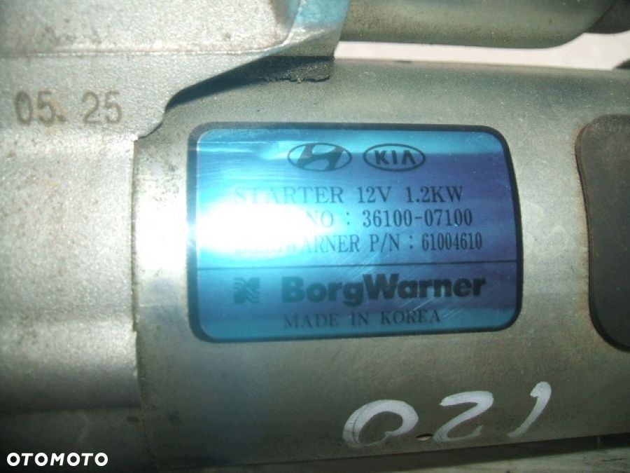 HYUNDAI i20 III KIA ROZRUSZNIK STARTER J36100-07100 - 6