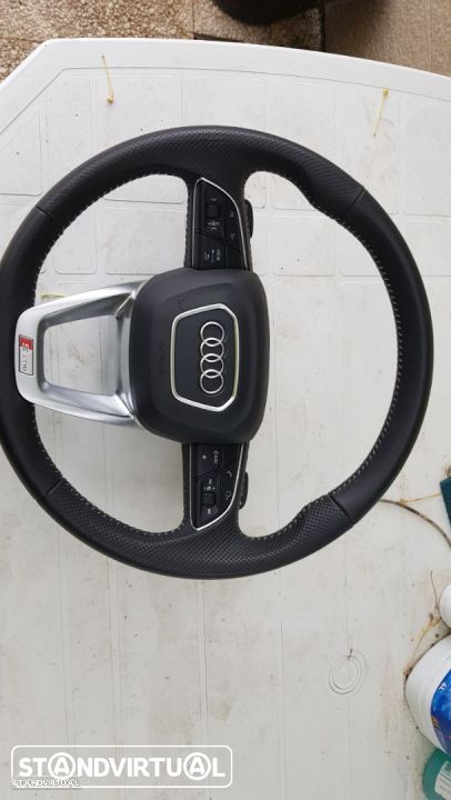 Volante completo com patilhas Audi S-line Q5 + Q2 + Q7 - 1
