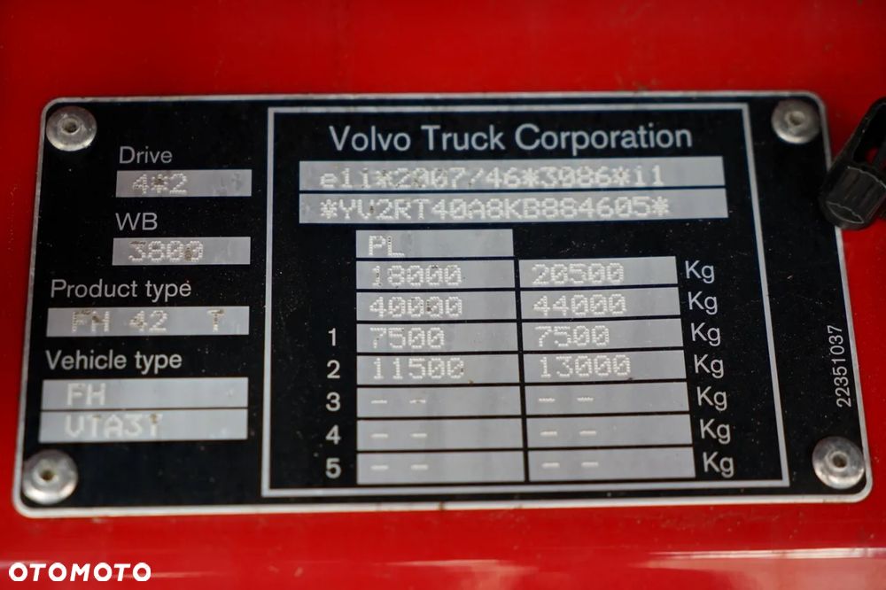Volvo FH 500 / HYDRAULIKA / I-SHIFT / DWA ZBIORNIKI PALIWA  / - 38
