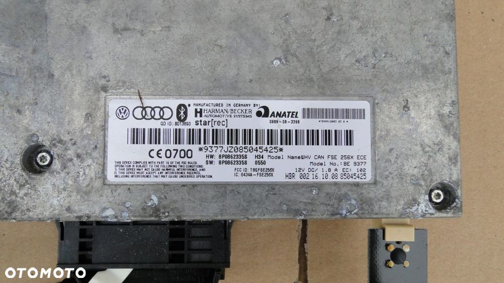 AUDI A3 8P LIFT MODUŁ STEROWNIK BLUETOOTH EUROPA - 3