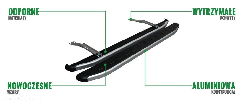 Stopnie boczne orurowanie progi Ford F-150 Kuga Ranger Transit Custom - 6
