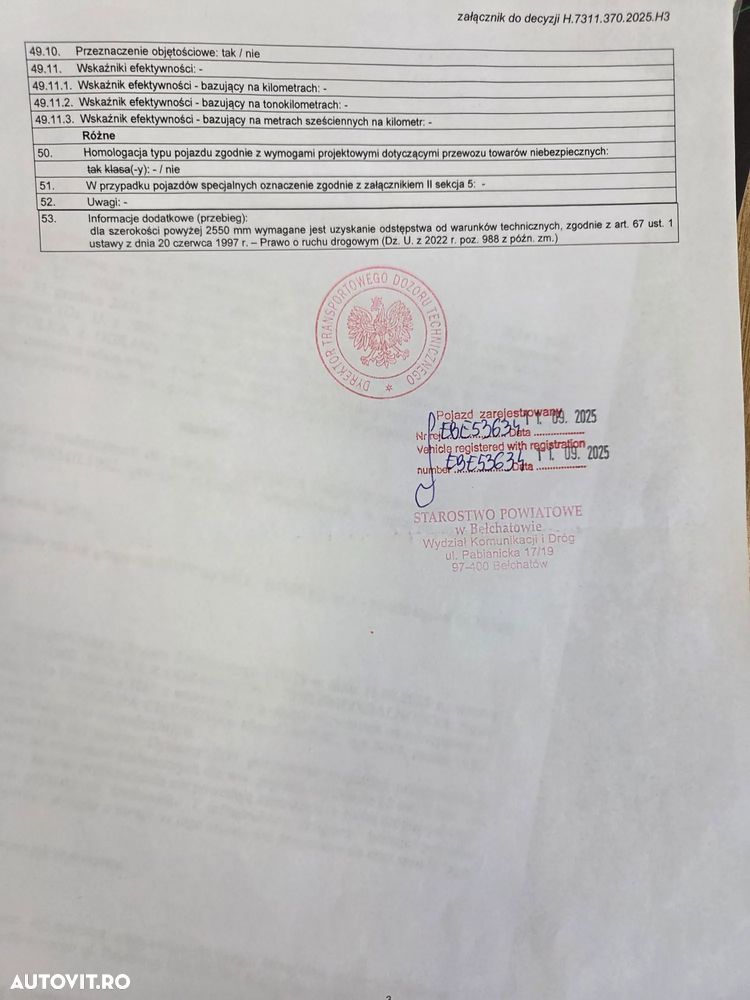 Janmil TRAILER 4 axe, rampe DUBLE, util 55t, axe SAF, Anv Goodyear, 2 roti rezerva, 2 axe viratoare, extensii lemn la 3m latime, obloane gat lebada, produs POLONIA, axa liftabila, garantie 1 an, leasing 5 ani cu rata lunara 6500 lei, PROMOTIE 67900 EUR+Tva - 26