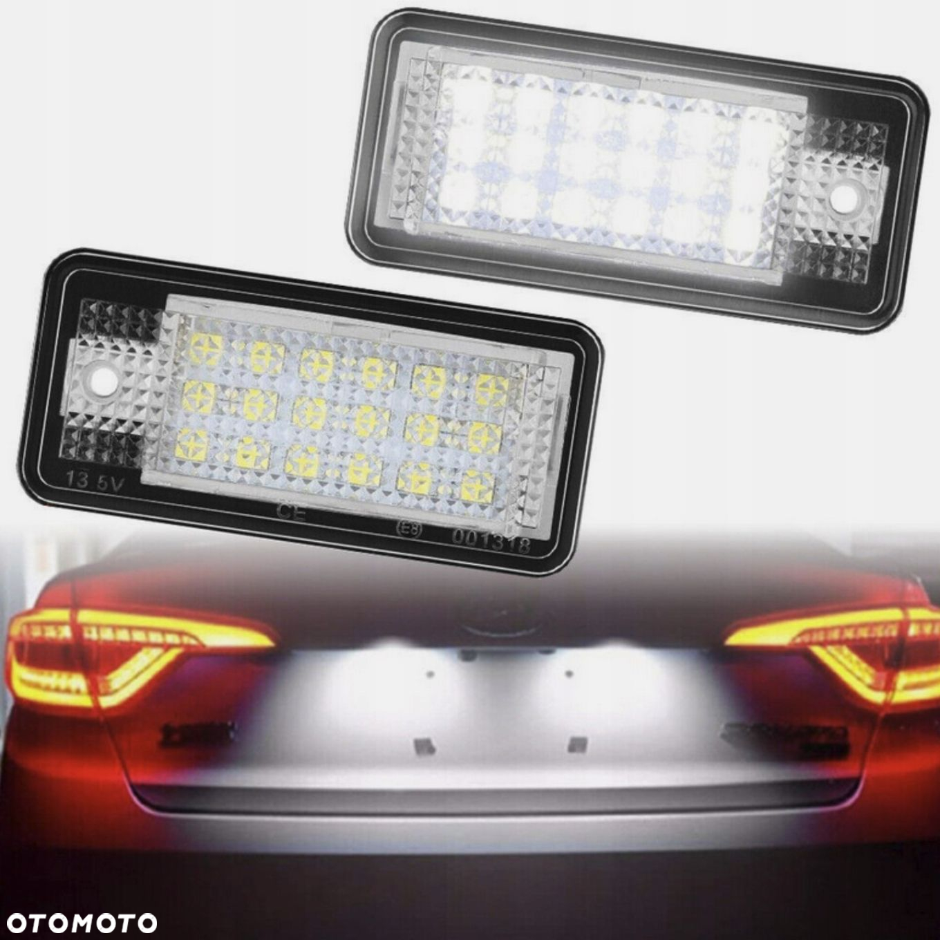 PODŚWIETLENIE TABLICY REJESTRACYJNEJ LAMPKI LED AUDI A3 A4 B6 B7 A5 A6 C6 - 5