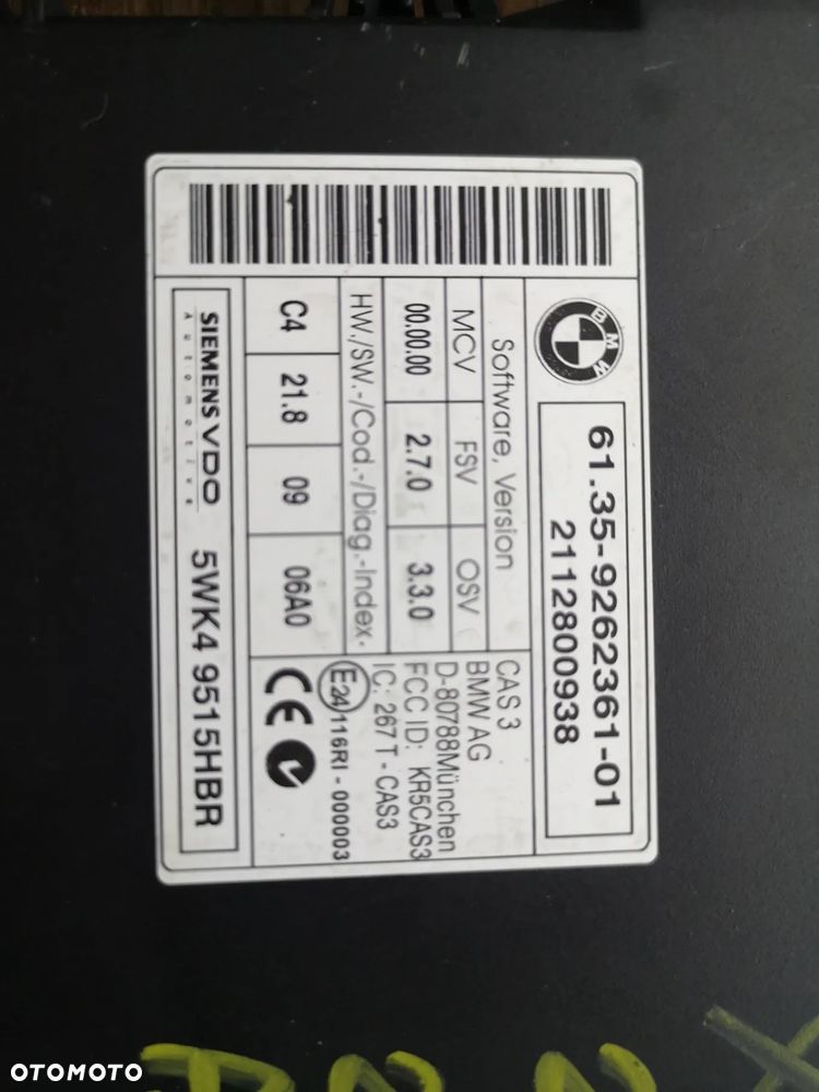 ZESTAW KOMPUTER STEROWNIK SILNIKA DDE 8512498 BMW X1 E84 E90 E87 2.0d N47D20C 177koni 320d 0281017550 PILOT CAS 3 - 3