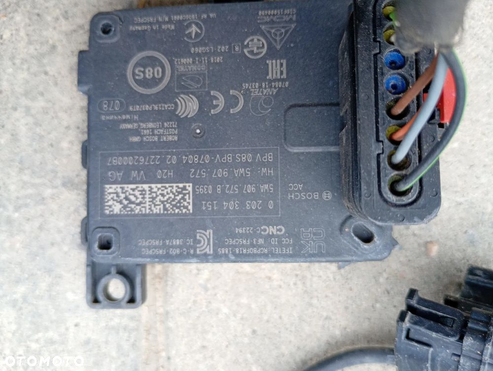 RADAR Wiązka elektryczna zderzaka przedniego Seat Leon IV | Cupra 20- Radar ACC  SEAT 5WA907572  5FA972095AN - 5