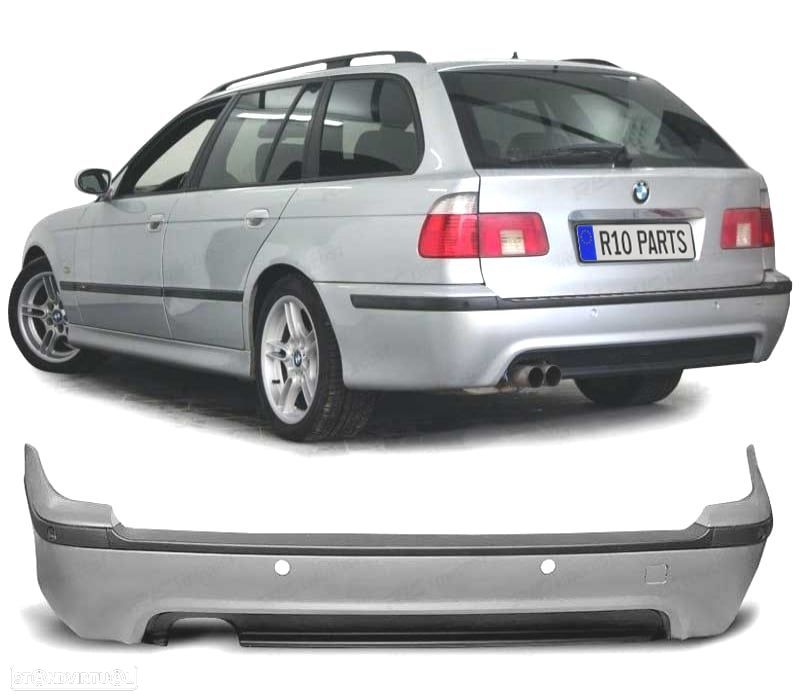 PÁRA-CHOQUES TRASEIRO BMW E39 TOURING 95-03 PDC LOOK M - 1