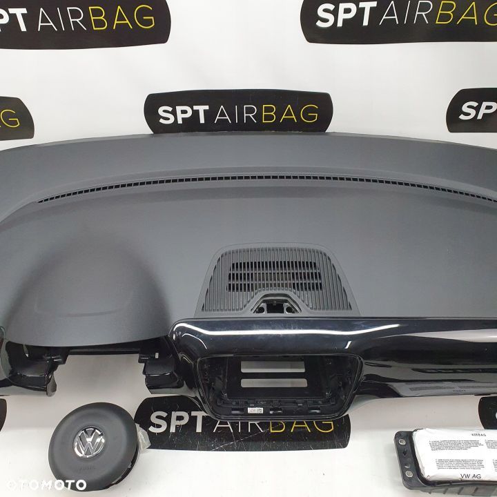 VW UP! UP DESKA ROZDZIELCZA KONSOLA KOKPIT PULPIT PODUSZKI AIRBAG AIR BAG PASY KIT SET - 3