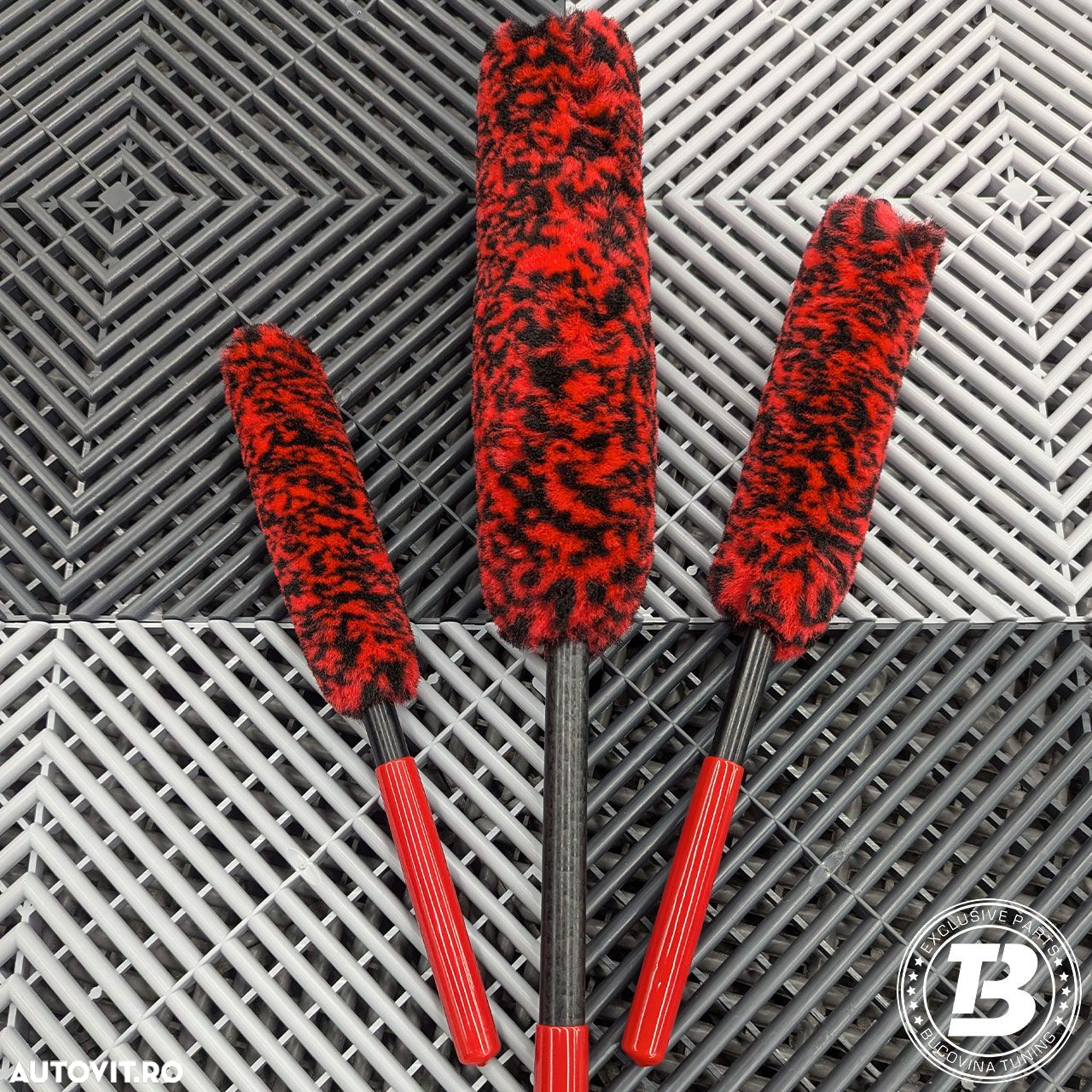 Set Profesional de 3 Perii Pentru Detailing Jante - 4