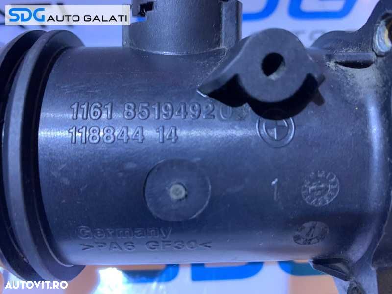 Debitmetru Aer Tub Conducta cu Senzor Presiune Intercooler BMW X3 E83 2.0 D N47 177CP 2003 - 2010 Cod 8519492 1161851949203 11884414 9444623313 [B3517] - 6