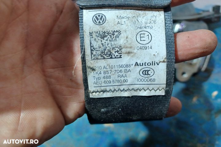 Centura siguranta fata dreapta G6047613B 1K4857706BA Volkswagen VW Go - 4