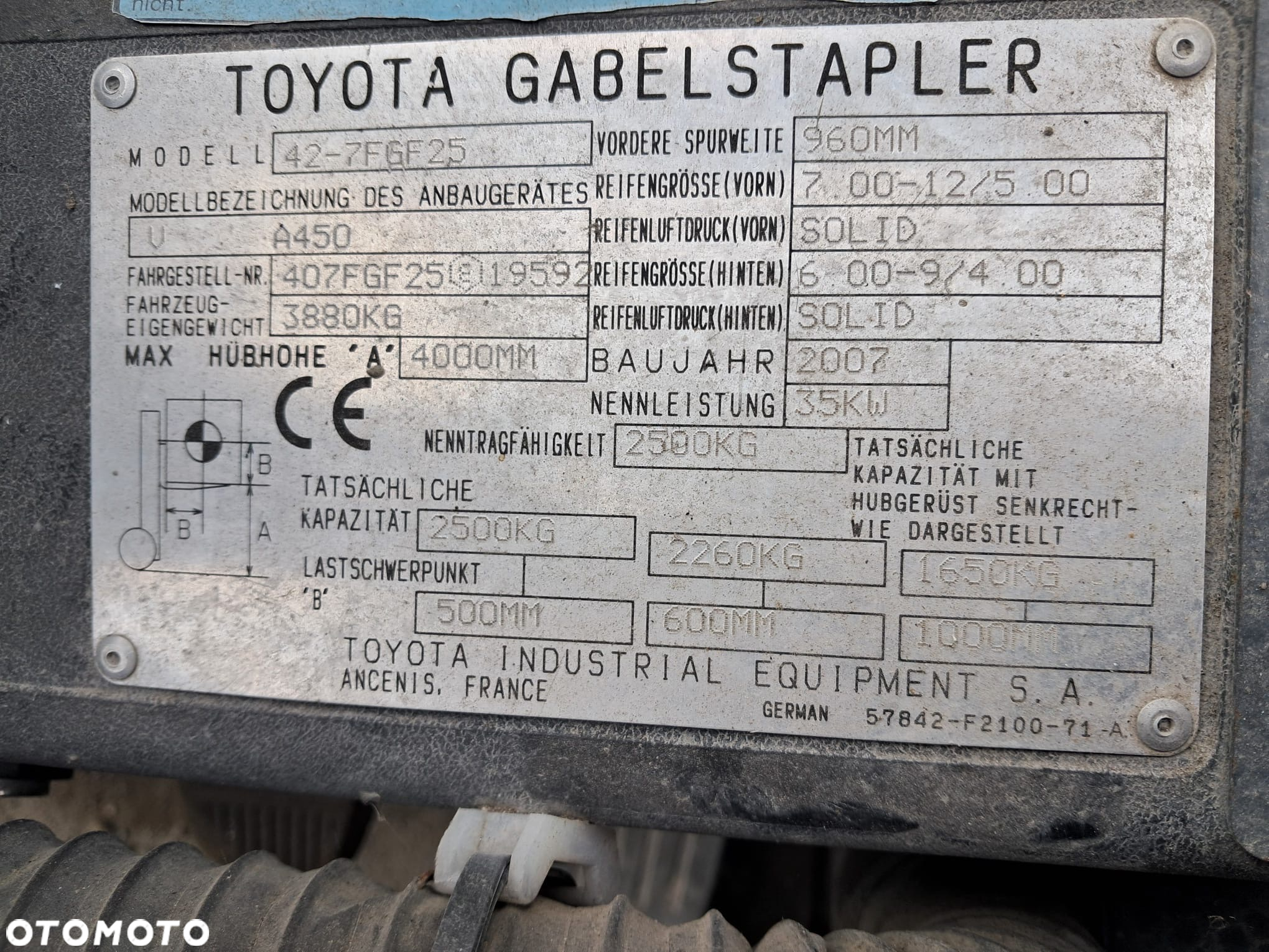 Toyota 42-7FGF25 - 4