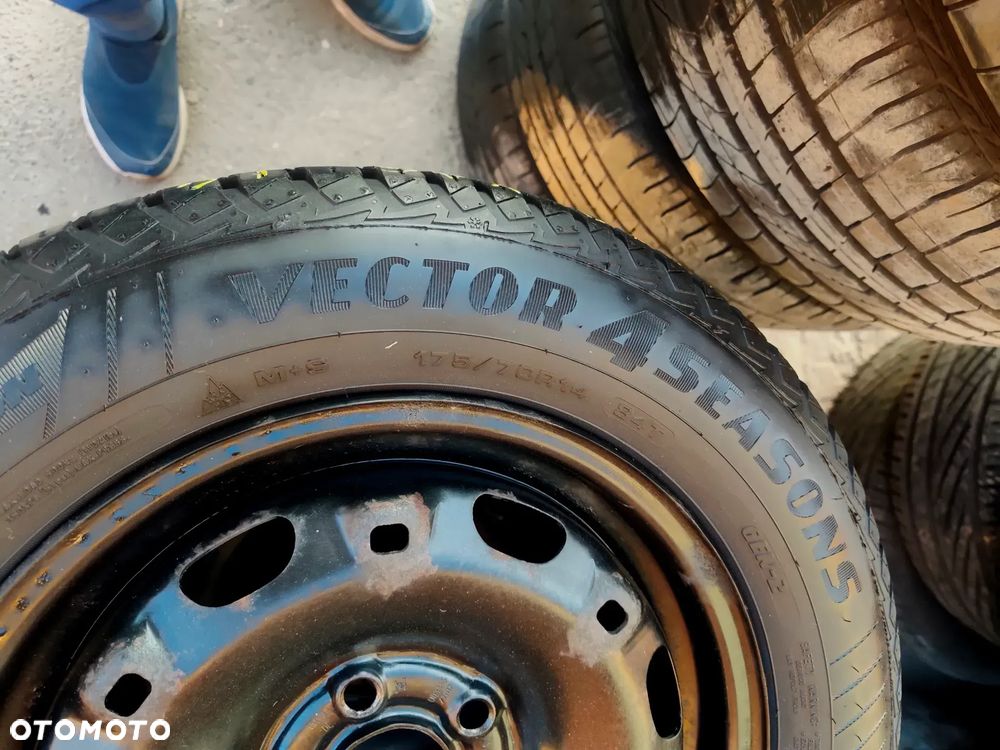 5x100 Felgi Stalowe Stal 14 Koła Całoroczne Wielosezonowe SKODA FABIA PRAKTIK ROOMSTER RAPID SEAT IBIZA CORDOBA TOLEDO IV 4 VW FOX POLO Legnica ALU-RAD 175/70 6mm - 4
