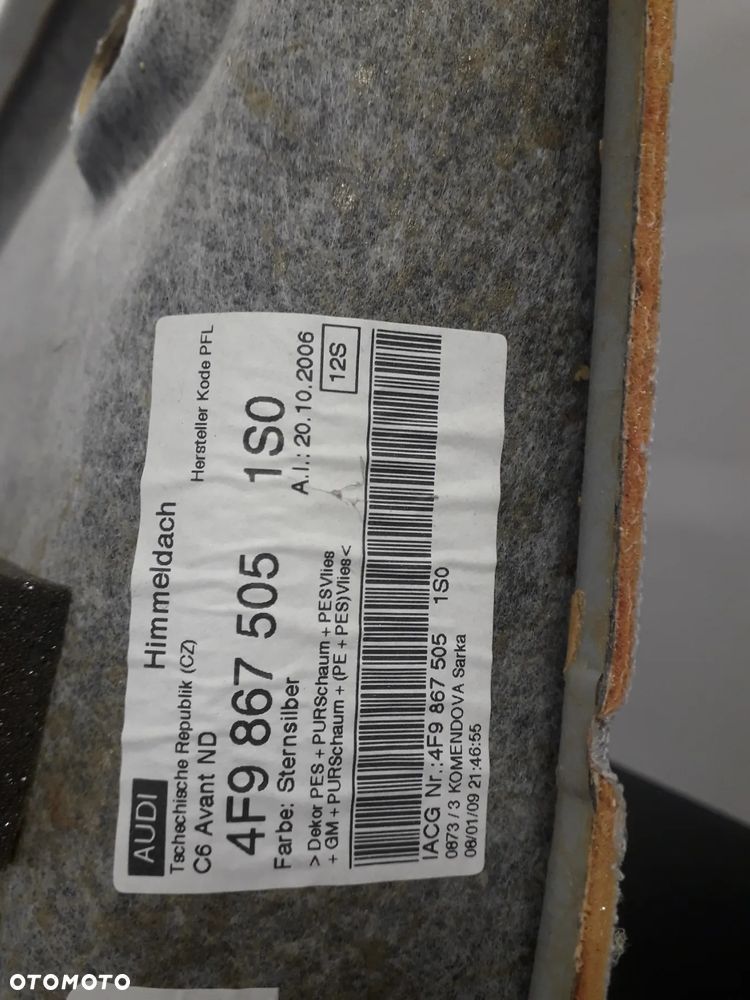 podsufitka kombi A6 C6 2.0 FSI TFSI BPJ - 15