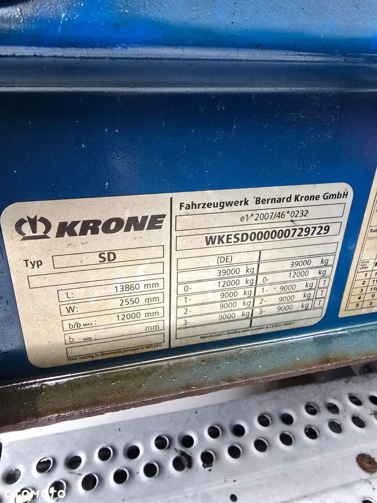 Krone mega hamulce bębnowe regulowany dach - 15
