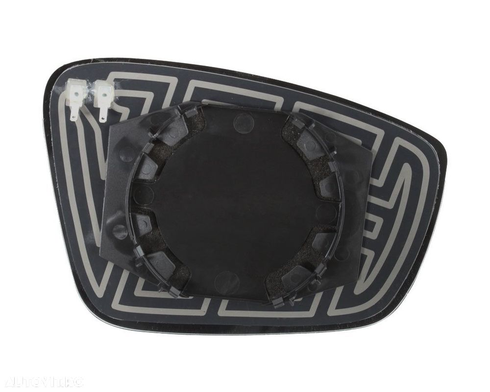 Geam oglinda Seat Toledo (Nh), 10.2012-2016, Skoda Rapid (NH/IND), 10.2012-2016, stanga/dreapta, Crom, Cu incalzire, Convex, View Max, 5JA857521B 69B1545M - 2