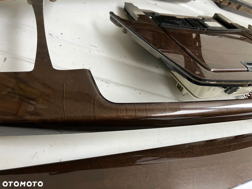 DEKORY LISTWY DREWNO BMW E65 CIEMNE POŁYSK - 9