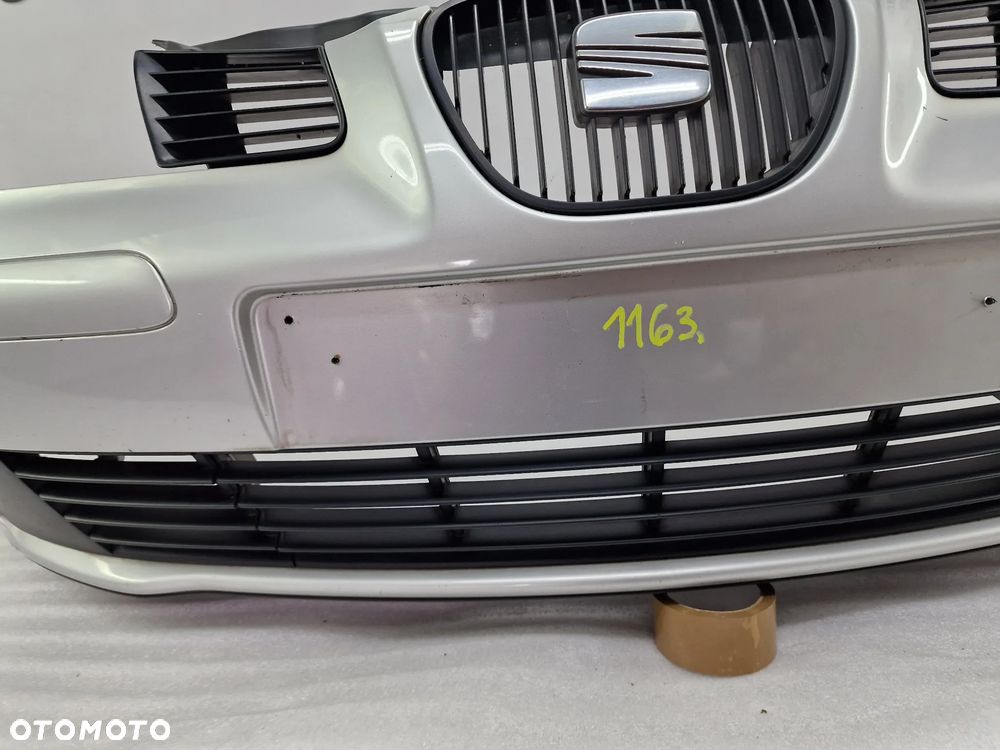 SEAT IBIZA 6L0 02- ŁADNY KOMPLETNY ZDERZAK PRZEDNI PRZÓD , KOLOR SREBRNY METALIK , NR AUKCJI NZ1163 - 15