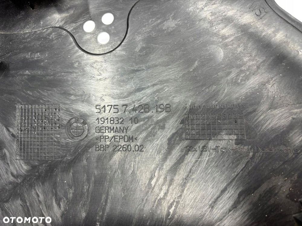 BMW 3 G20 G21 Płyta osłona podwozia prawa tył tylna 7428198 nowa - 5